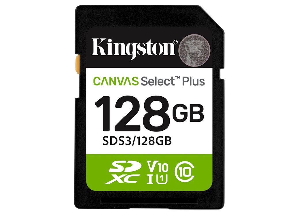 SD kartica KINGSTON Canvas Select Plus Gen3 128GB (150MB/s, C10, UHS-I U1, V10)-0